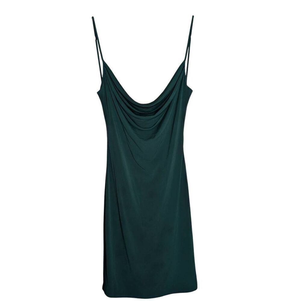 E.L.H. Sleeveless Open Back Studio Juniors Emerald Green Dress, Size L